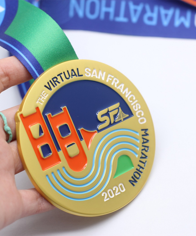 Custom 3D Die-Cast Marathon Finisher Medal