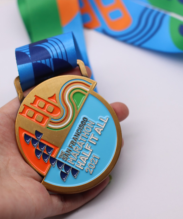 Custom Spinning Element Race Medal